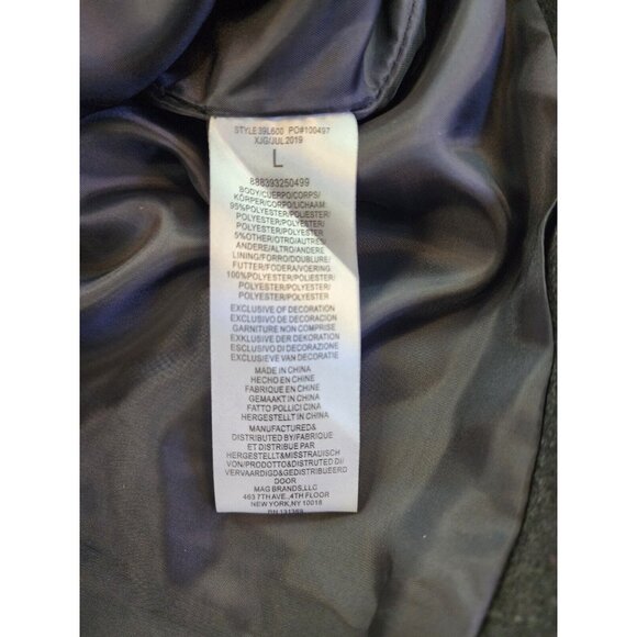 Larry Levine Women L Double Breasted Pea Coat Lined Cuff Mid Length Classy - Picture 6 of 9